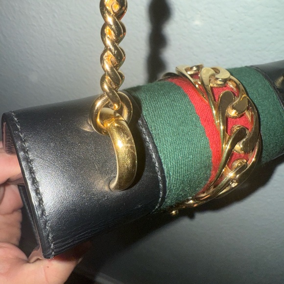 Brand new with box and dustbag Gucci Sylvie Small Shoulder Bag Black - Picture 6 of 10